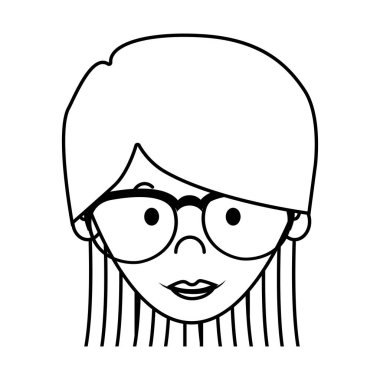 sevimli kadın karakter simgesi