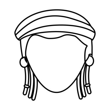 Jamaika kadın karakter simgesi