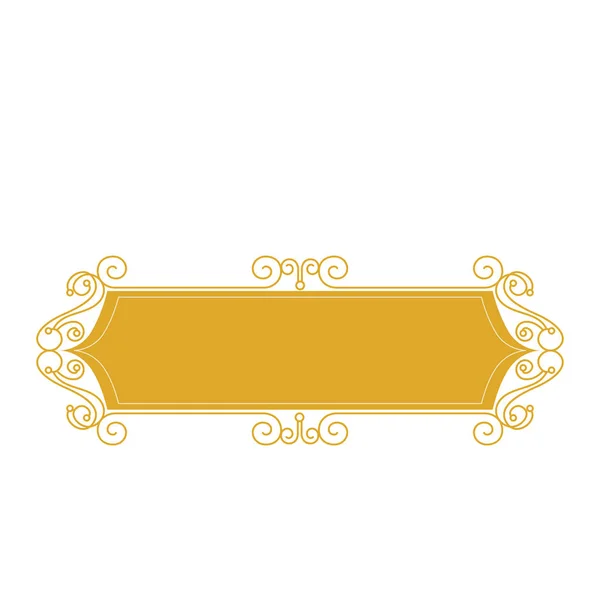 Elegante Victoriaanse frame pictogram — Stockvector