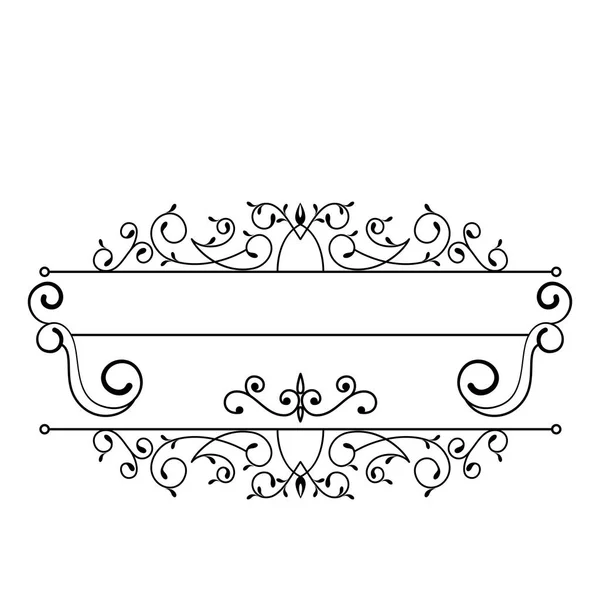 Ícone quadro vitoriano elegante — Vetor de Stock