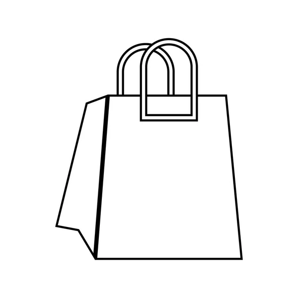 Shopping bag isolated icon — Stock Vector