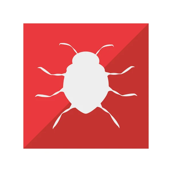 Vírus infecção bug ícone — Vetor de Stock