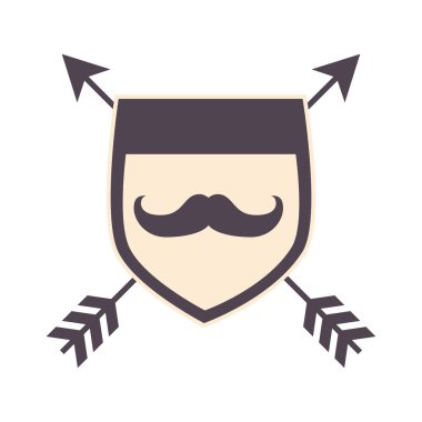 Stil hipster kutsal kişilerin resmi mühür