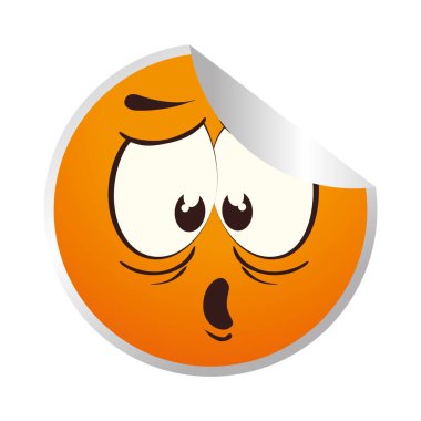 ifade yüz izole simgesi