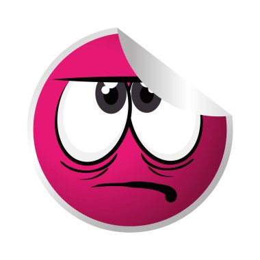 ifade yüz izole simgesi