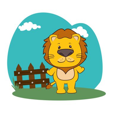 sevimli hayvan çiftliği peyzaj