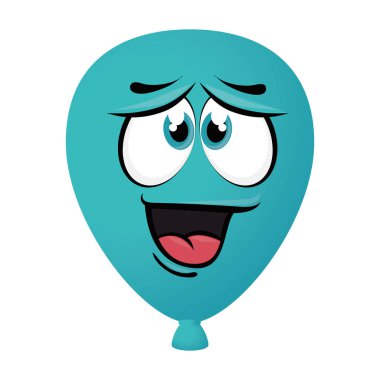 Balon hava karakter simgesi