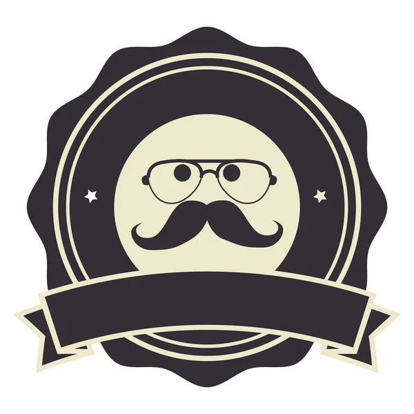 Seal style hipster icon — Stock Vector