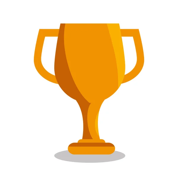 Trophy cup isolated icon — Stock Vector