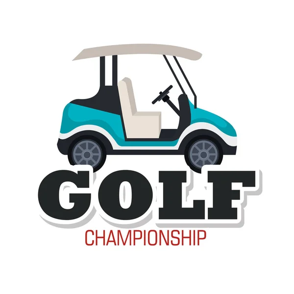 Club de golf deporte icono — Vector de stock