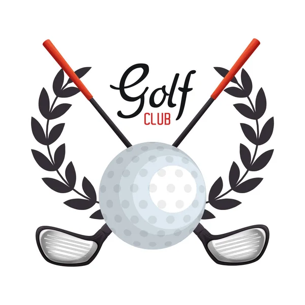 Спортивний значок гольф клубу — стоковий вектор