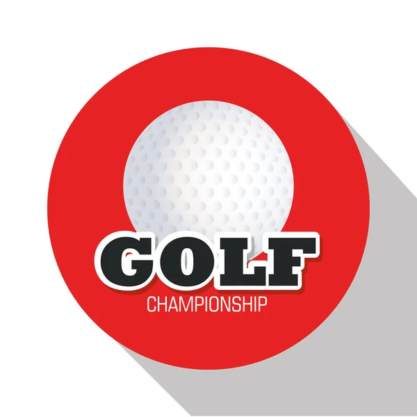 Golf club sport ikonen — Stock vektor