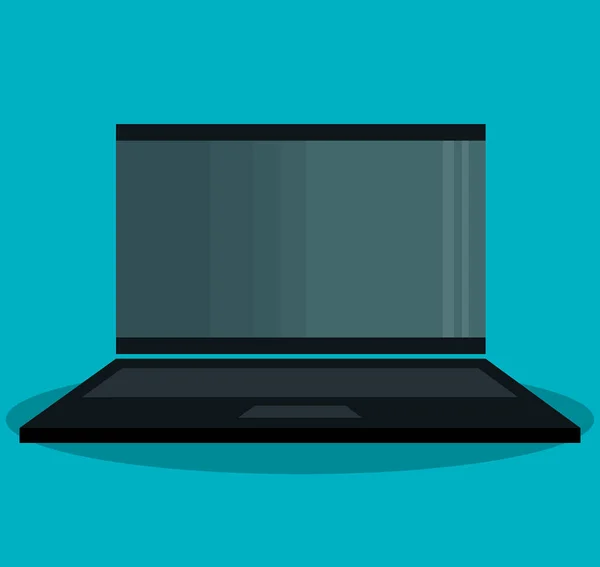 Laptop ícone de tecnologia de computador isolado —  Vetores de Stock