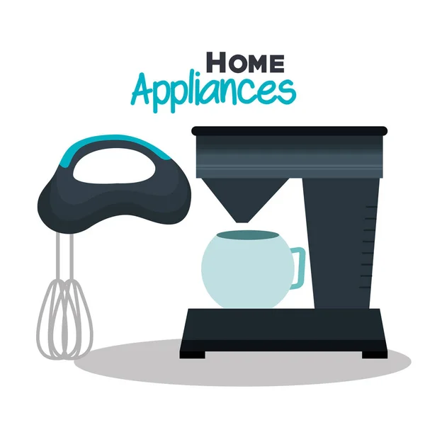 Set home appliances icons — Stock Vector