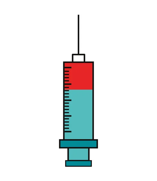 Injection medical isolated icon — Stock Vector