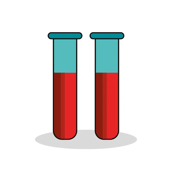 Tube test medical icon — Stock Vector