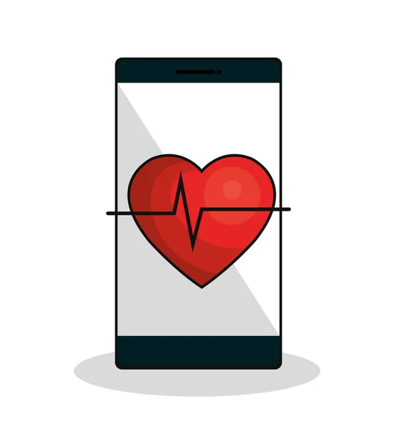 モバイル医療テクノロジーのアイコン — ストックベクタ