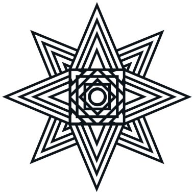 Mandala sanat izole simgesi