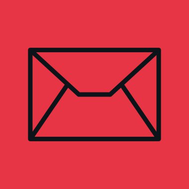 Zarf iletisi izole simgesi