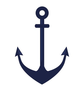 çapa sembolü izole simgesi