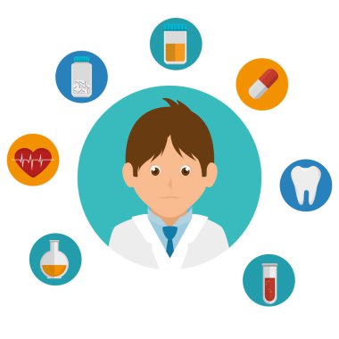 kalp kardiyo izole simgesi