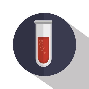 tüp testi tıbbi simgesi