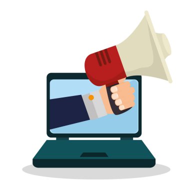 dijital pazarlama e-ticaret simgesi