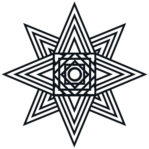 Mandala art isolated icon — стоковый вектор