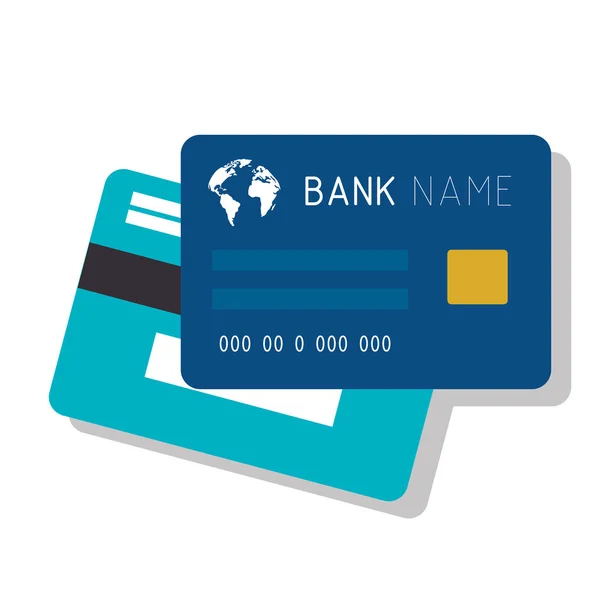 Icône isolée carte de crédit — Image vectorielle