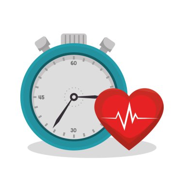 kalp kardiyo izole simgesi