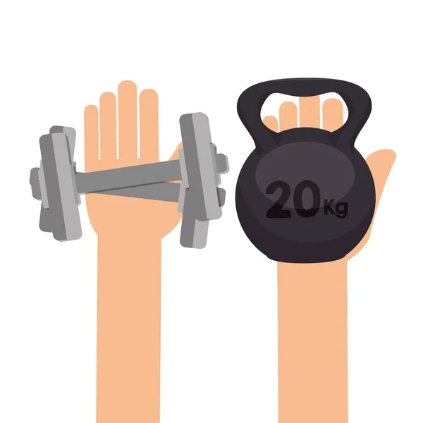 stock vector weight lifting equipment icon