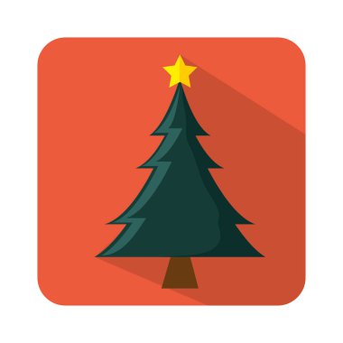 mutlu neşeli Noel ağacı kartı