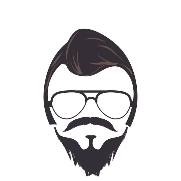 Cara de cavalheiro estilo hipster —  Vetores de Stock