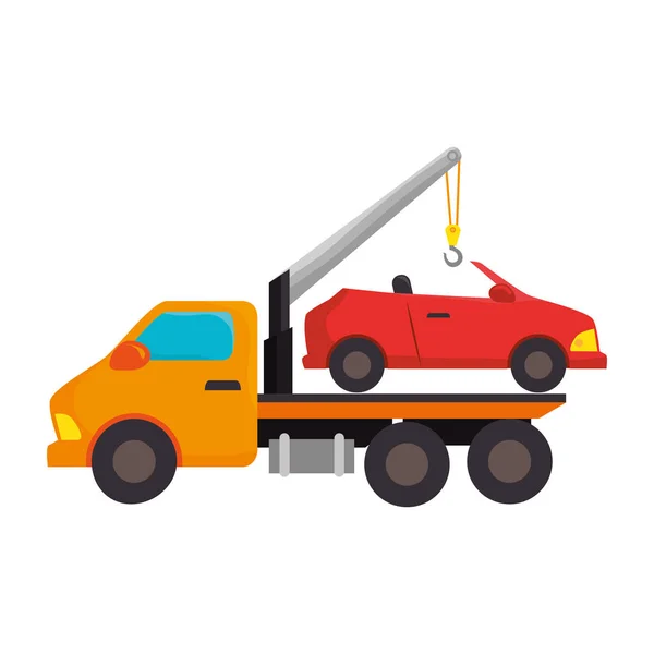 Crane service isolated icon — Stock Vector