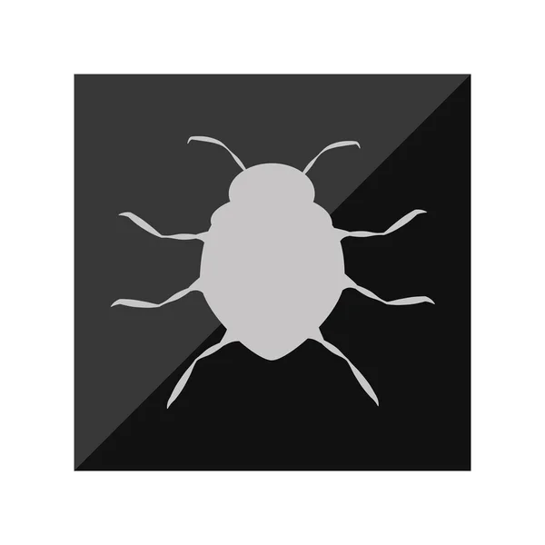 Virus infection bug icon — Stock Vector