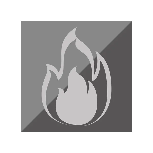 火火焰孤立的图标 — 图库矢量图片