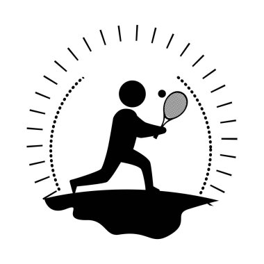 tenis sporu oyuncusu simgesi