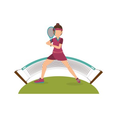 tenis sporu oyuncusu simgesi