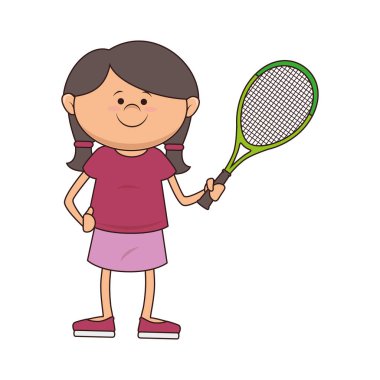 çocuk tenis sporu oyuncusu simgesi