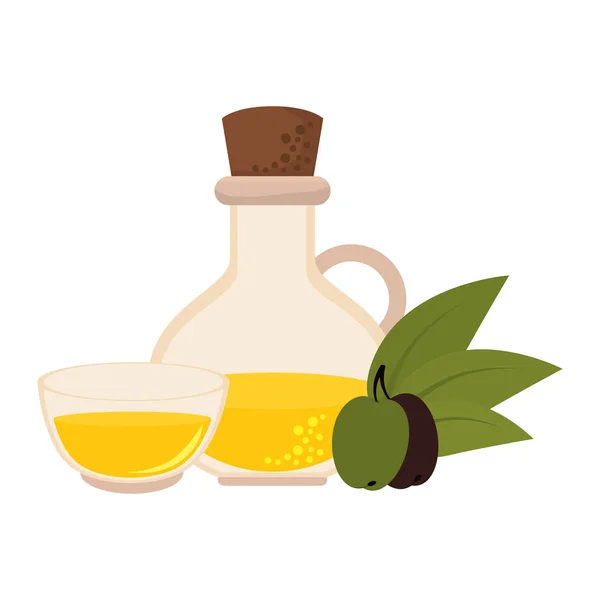 Значок пляшки оливкової олії — стоковий вектор