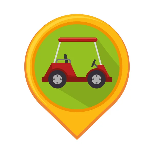 Golf club sport icon — Stock Vector