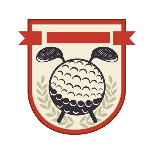 Club de golf deporte icono — Vector de stock