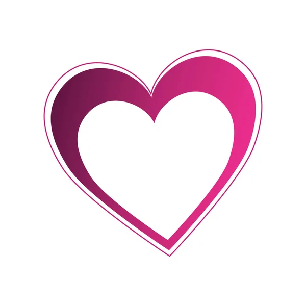 Heart love card decoration — Stock Vector