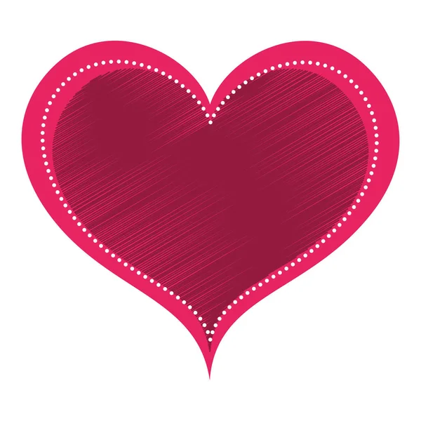 Καρδιά αγάπη κάρτα διακόσμηση — Διανυσματικό Αρχείο