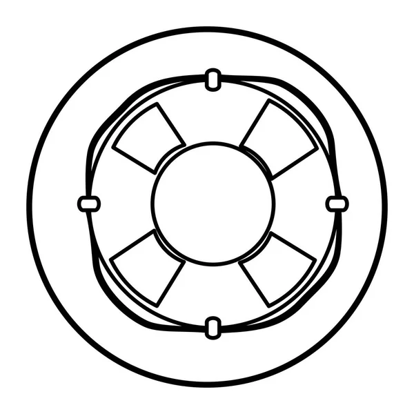 Flutuador salva-vidas ícone isolado —  Vetores de Stock