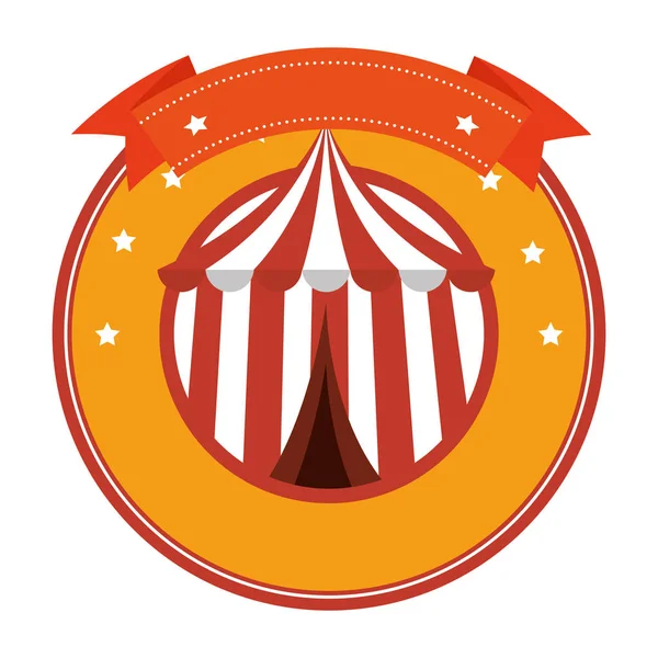 Ícone de entretenimento de tenda de circo —  Vetores de Stock