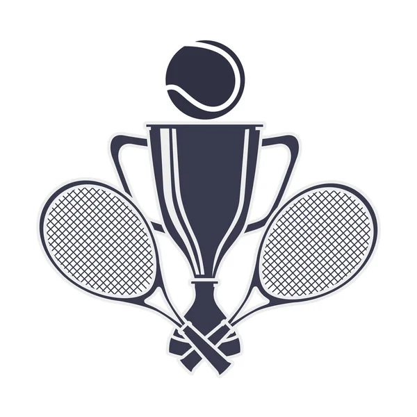 Tenis spor kupa Ödülü — Stok Vektör