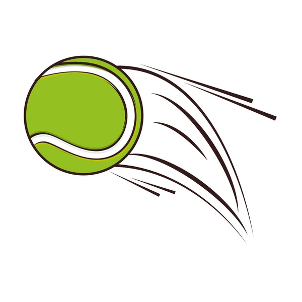 Pelota de tenis icono del deporte — Vector de stock