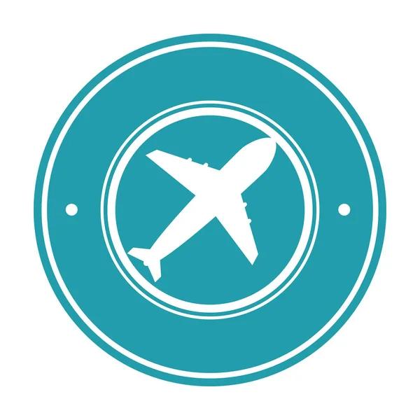 Vliegtuig delivery service icoon — Stockvector