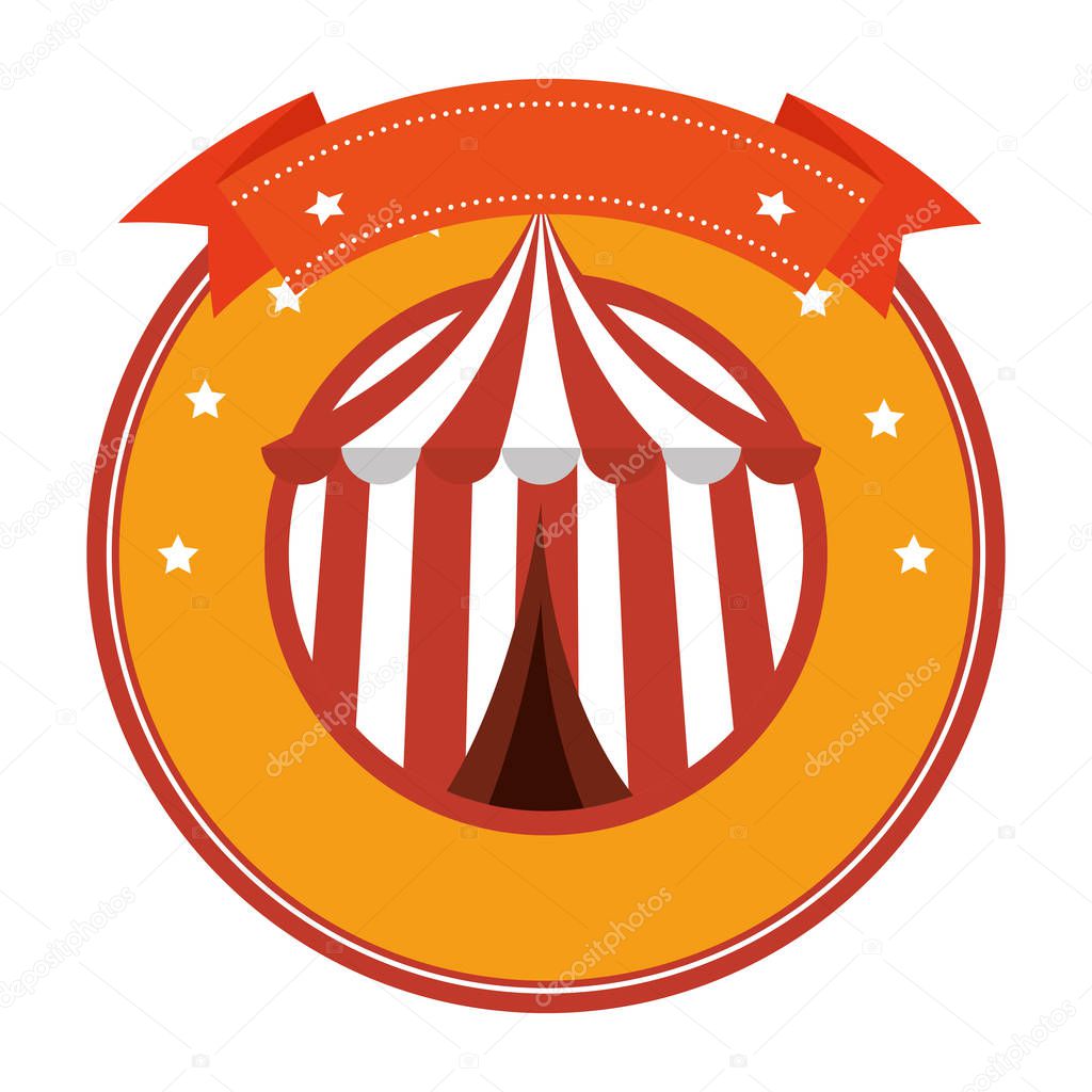 circus tent entertainment icon